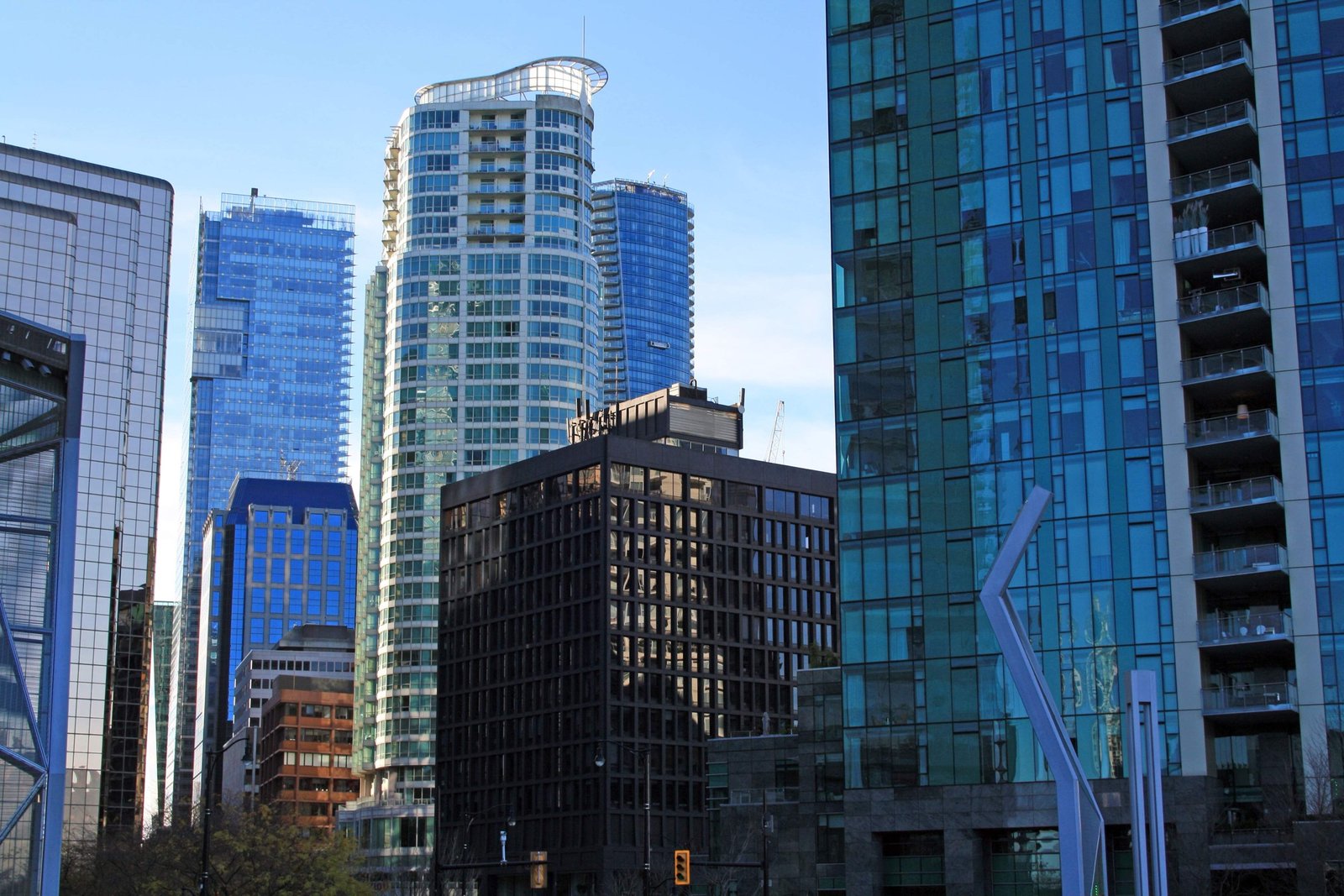 UK city skyline of Grade A commercial towers